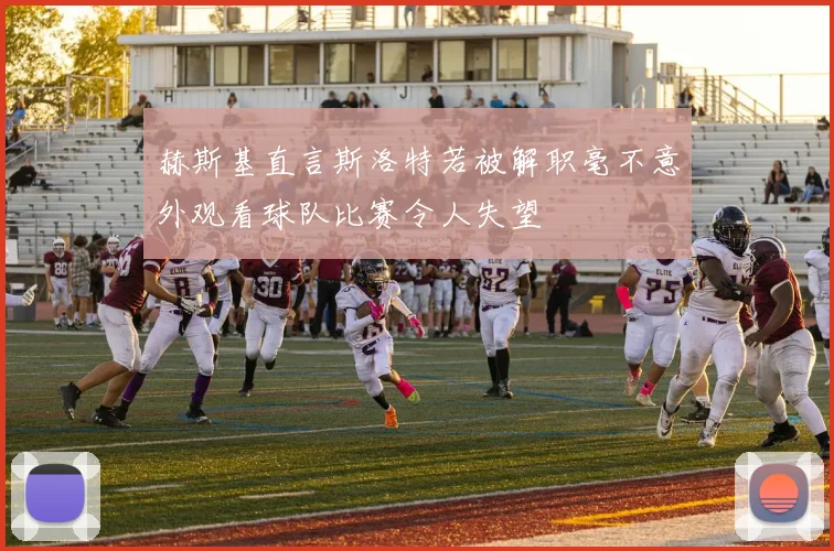 赫斯基直言斯洛特若被解职毫不意外观看球队比赛令人失望